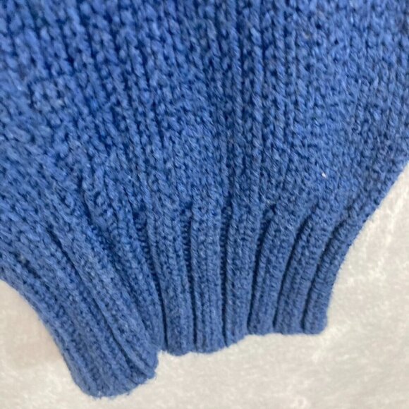 Polo Ralph Lauren Heavy Knit Sweater Mens XXL Blue Cotton Preppy Crew Old Money - Picture 11 of 13